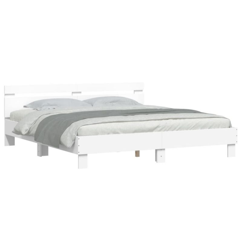 Łóżko drewniane WaszeMeble 200x200 cm biała WM-3207518 1 szt.