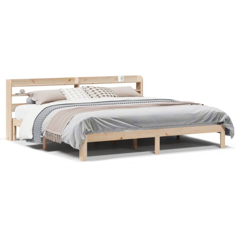 Łóżko drewniane WaszeMeble 180x200 cm brązowe WM-3306794 1 szt.