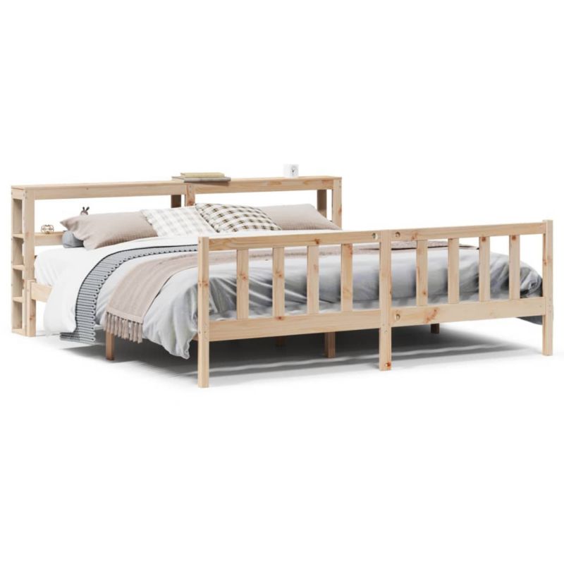 Łóżko drewniane WaszeMeble 180x200 cm brązowe WM-3305767 1 szt.