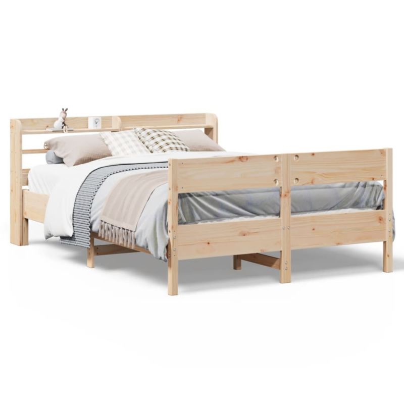 Łóżko drewniane WaszeMeble 160x200 cm brązowe WM-3306921 1 szt.