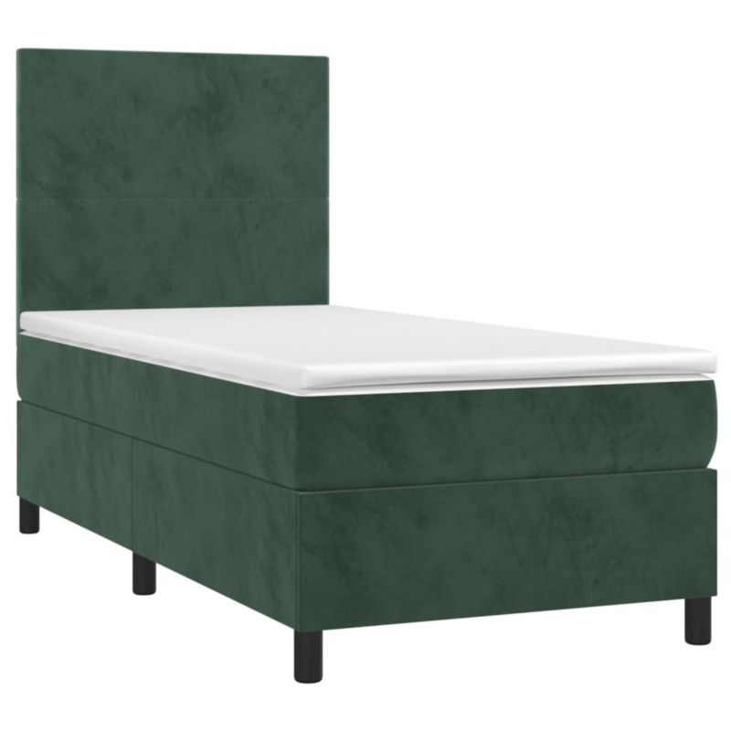 Łóżko kontynentalne WaszeMeble 90x200 cm zielony WM-3135984 1 szt.