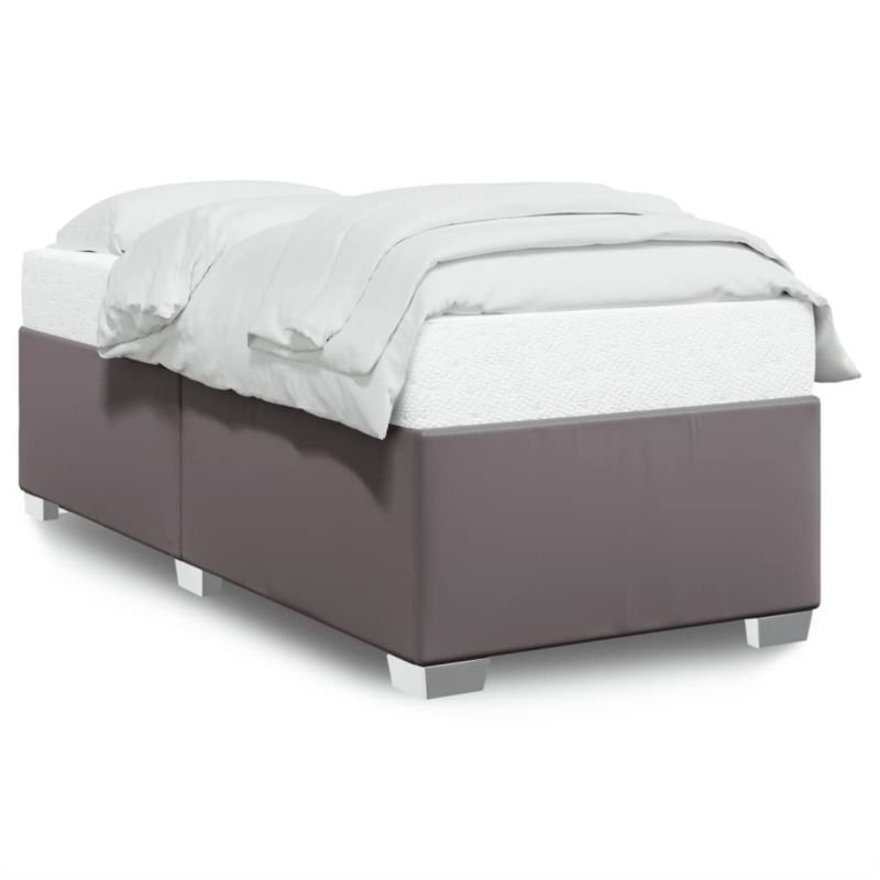 Łóżko tapicerowane WaszeMeble 100x200 cm szara WM-3284546 1 szt.