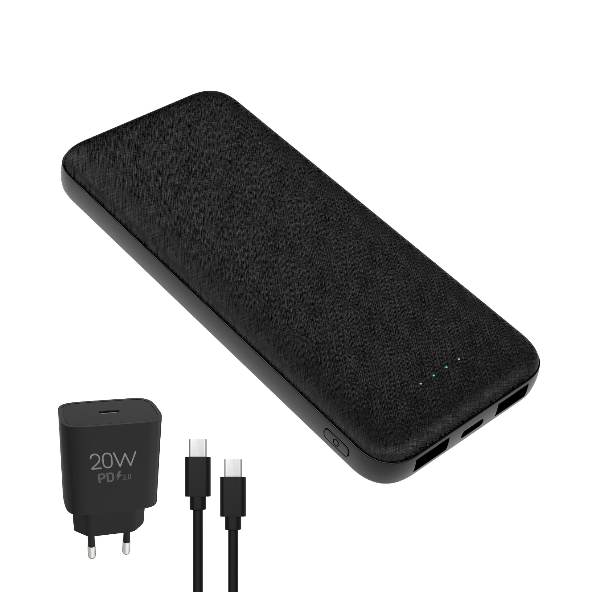 PLATINET power bank 10000mAh 45993 +ładowarka 20W PD PMPB10SETB - Henryx24