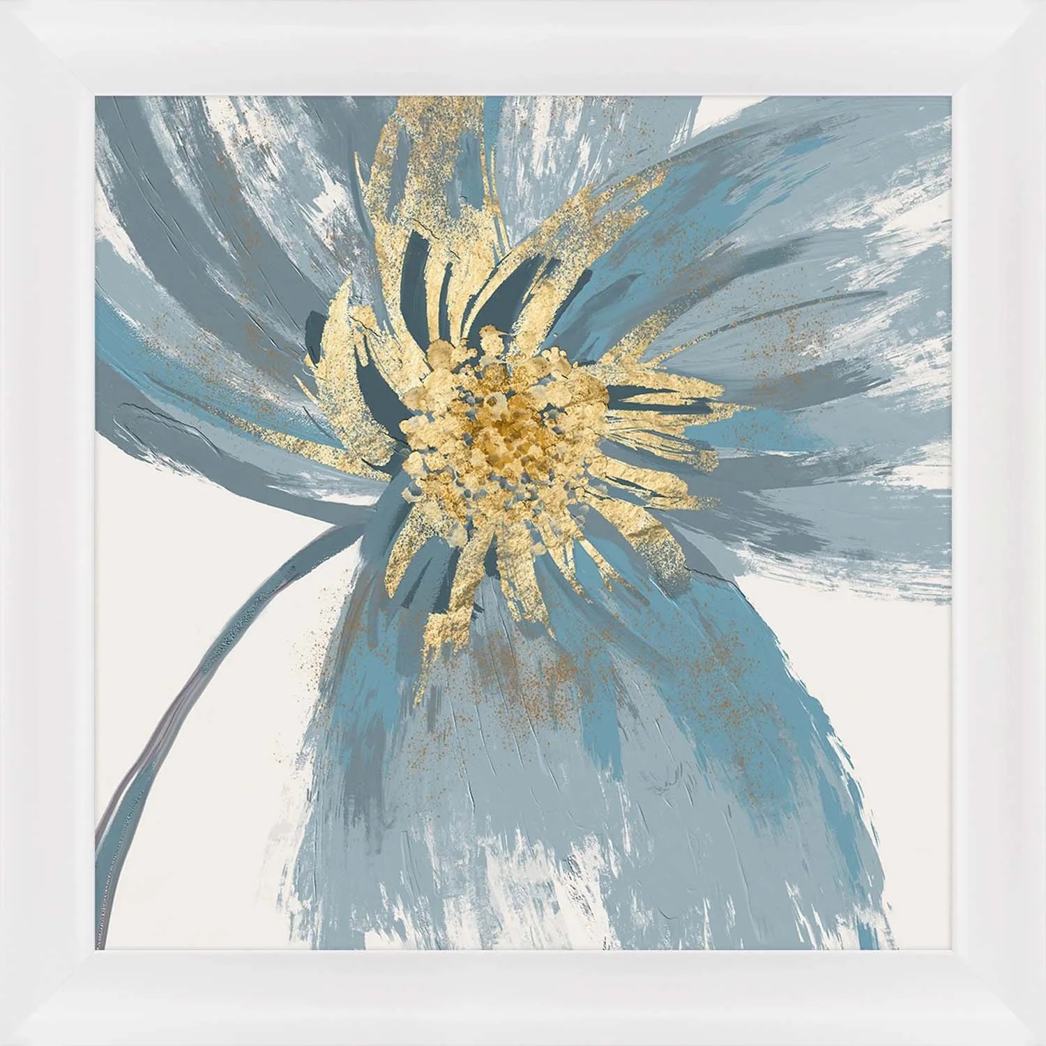 ARS LONGA Obraz BLUE FLOWER 83 x 83 cm