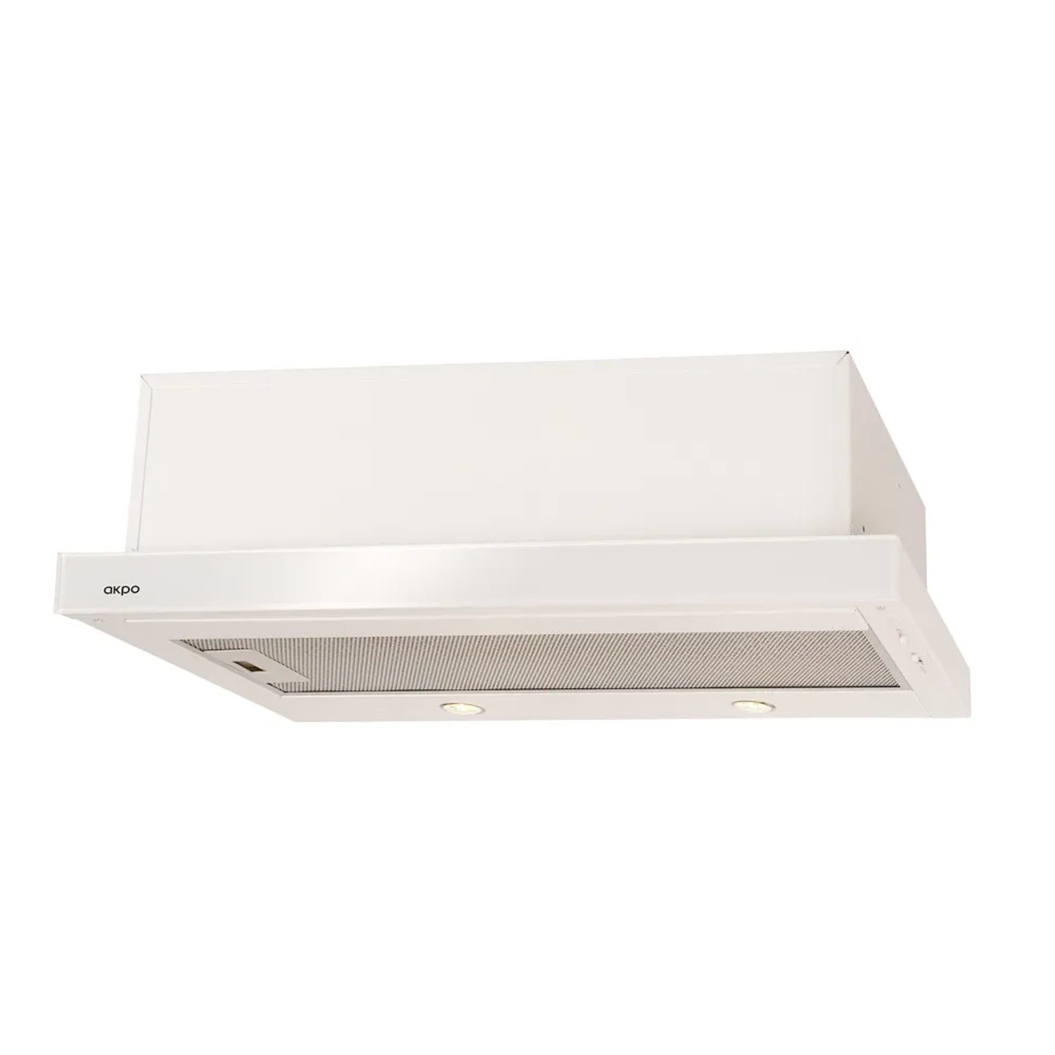 Akpo Okap teleskopowy Light Eco Glass biały 60 cm