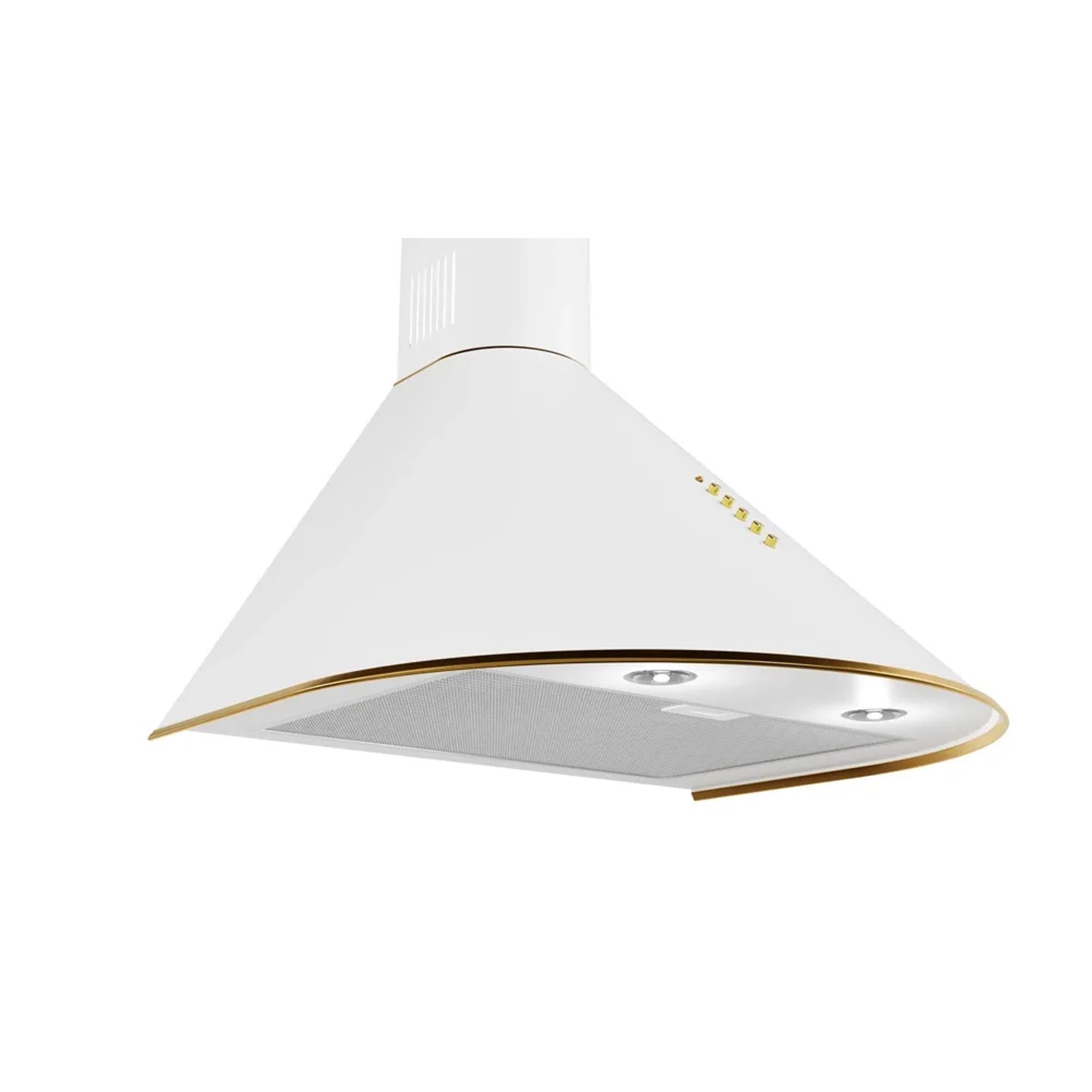 Akpo Okap kominowy Dandys Gold biały 60 cm