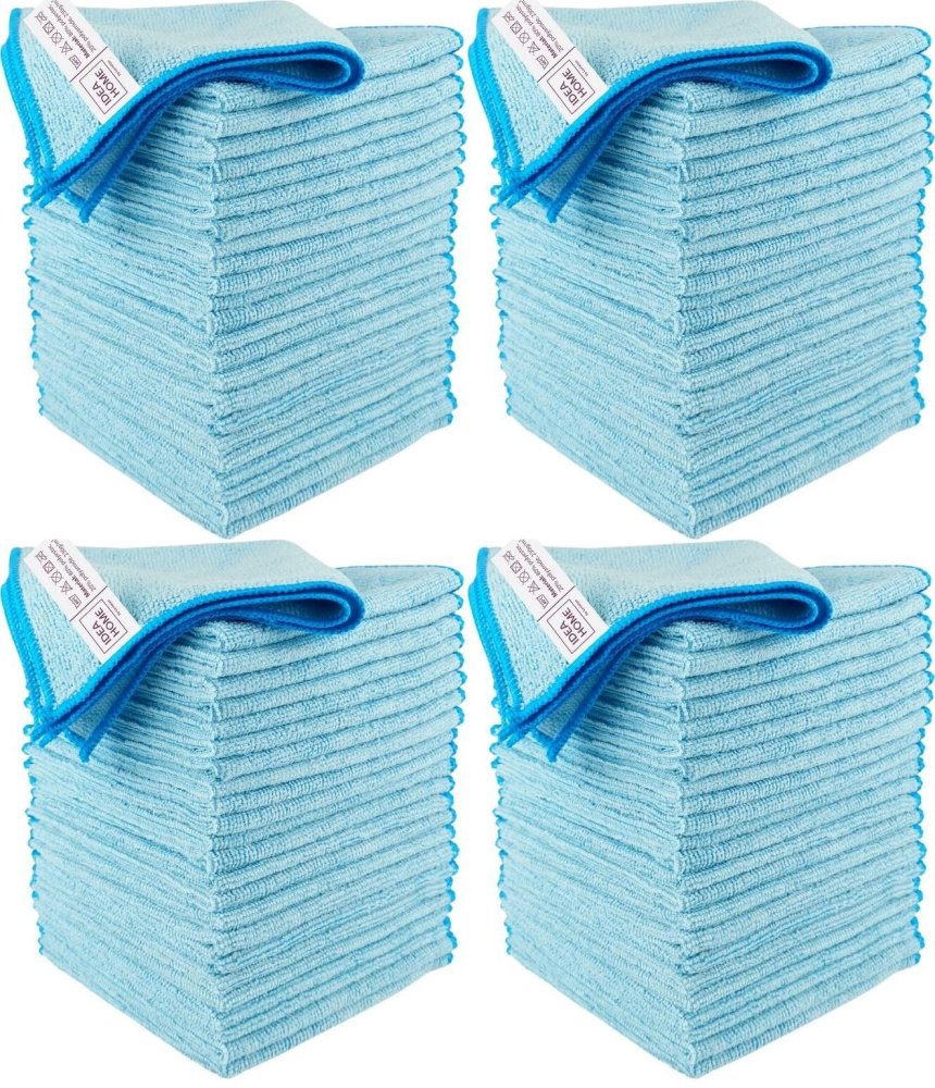 4x Ściereczki z mikrofibry Idea Home by Leviatan, 30x30cm, 24 sztuki, niebieski