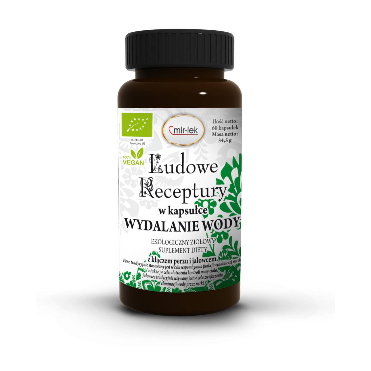 Ludowe receptury wydalanie wody, 60 kapsułek