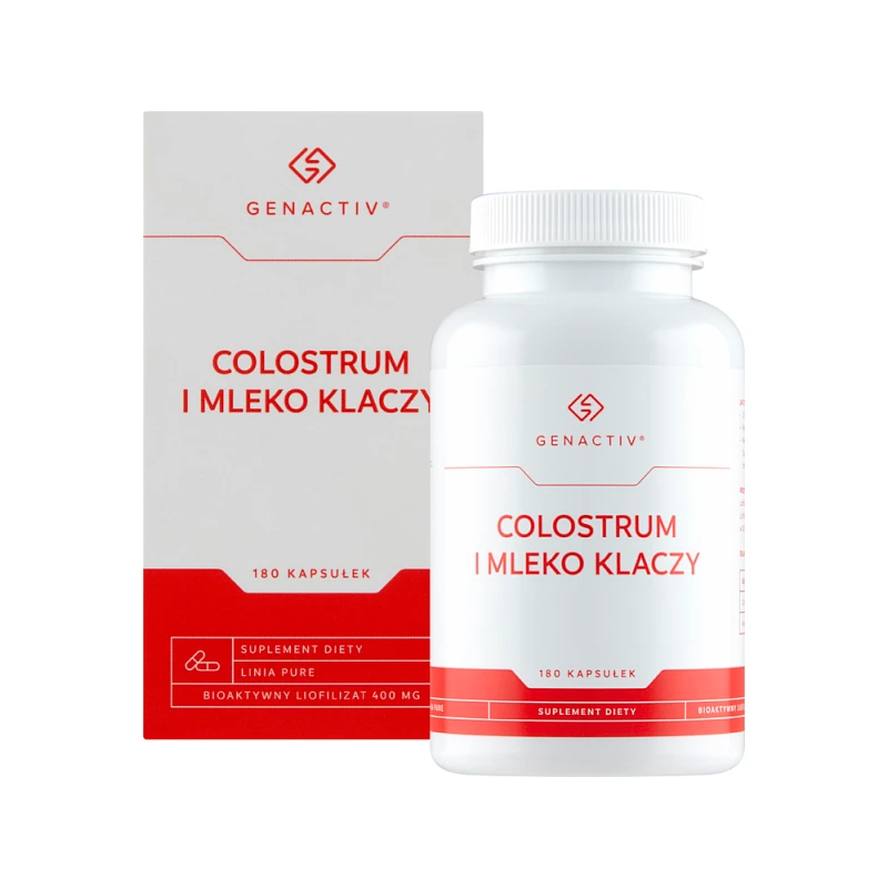 Genactiv colostrum i mleko klaczy, 180 kapsułek
