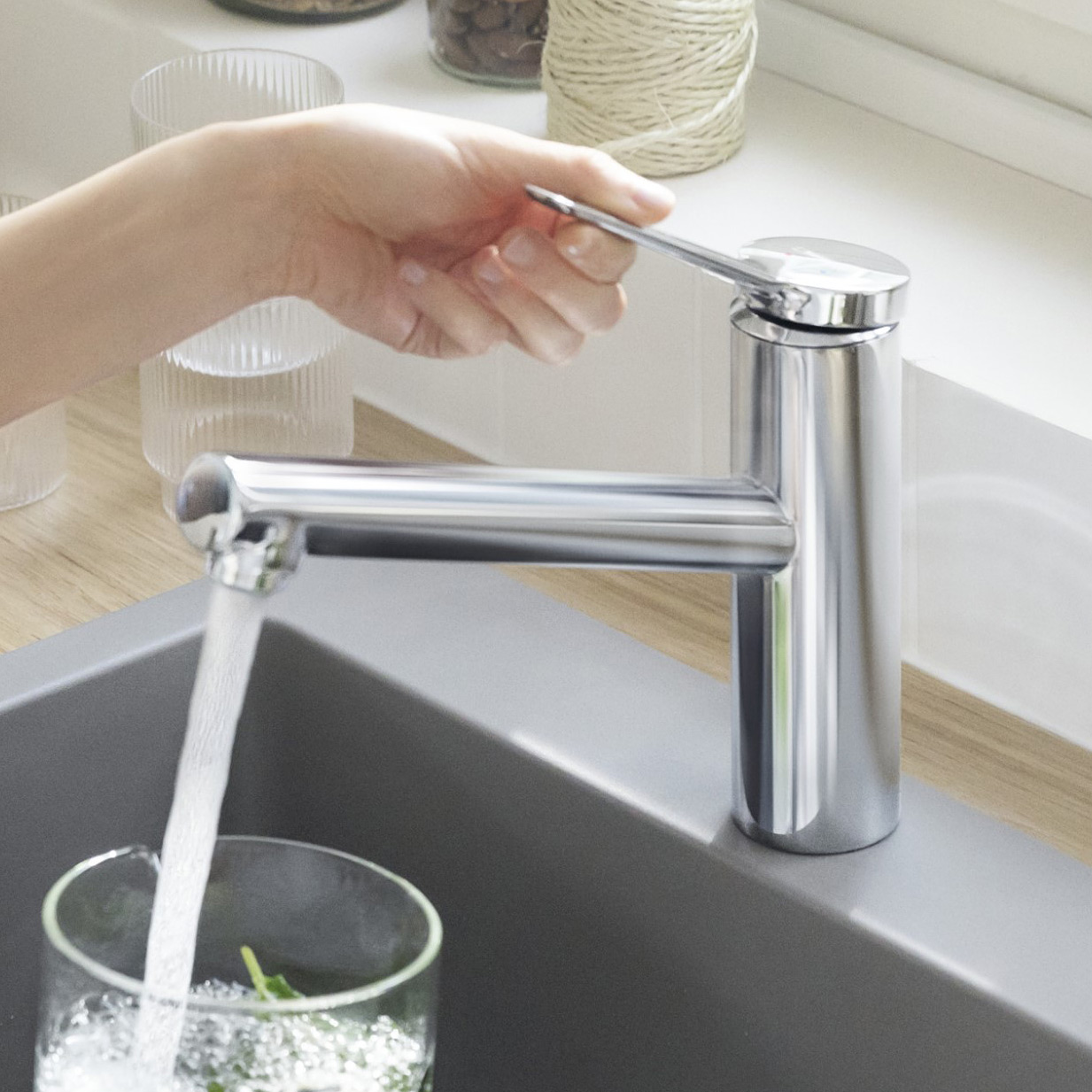 Hansgrohe Zesis M33 bateria kuchenna stojąca chrom 74802000 - Wysyłka w 24h