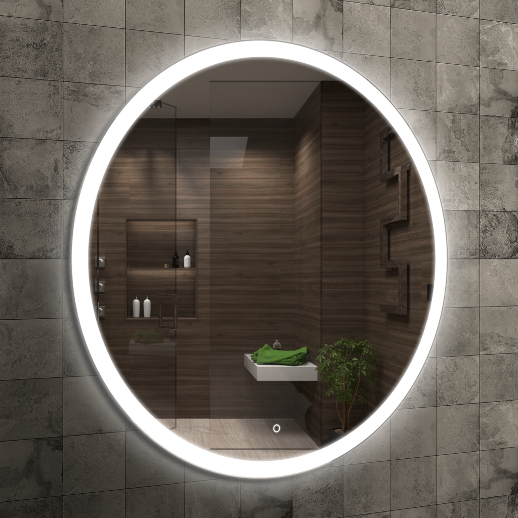 Lavita Aura lustro 80 cm okrągłe z oświetleniem LED