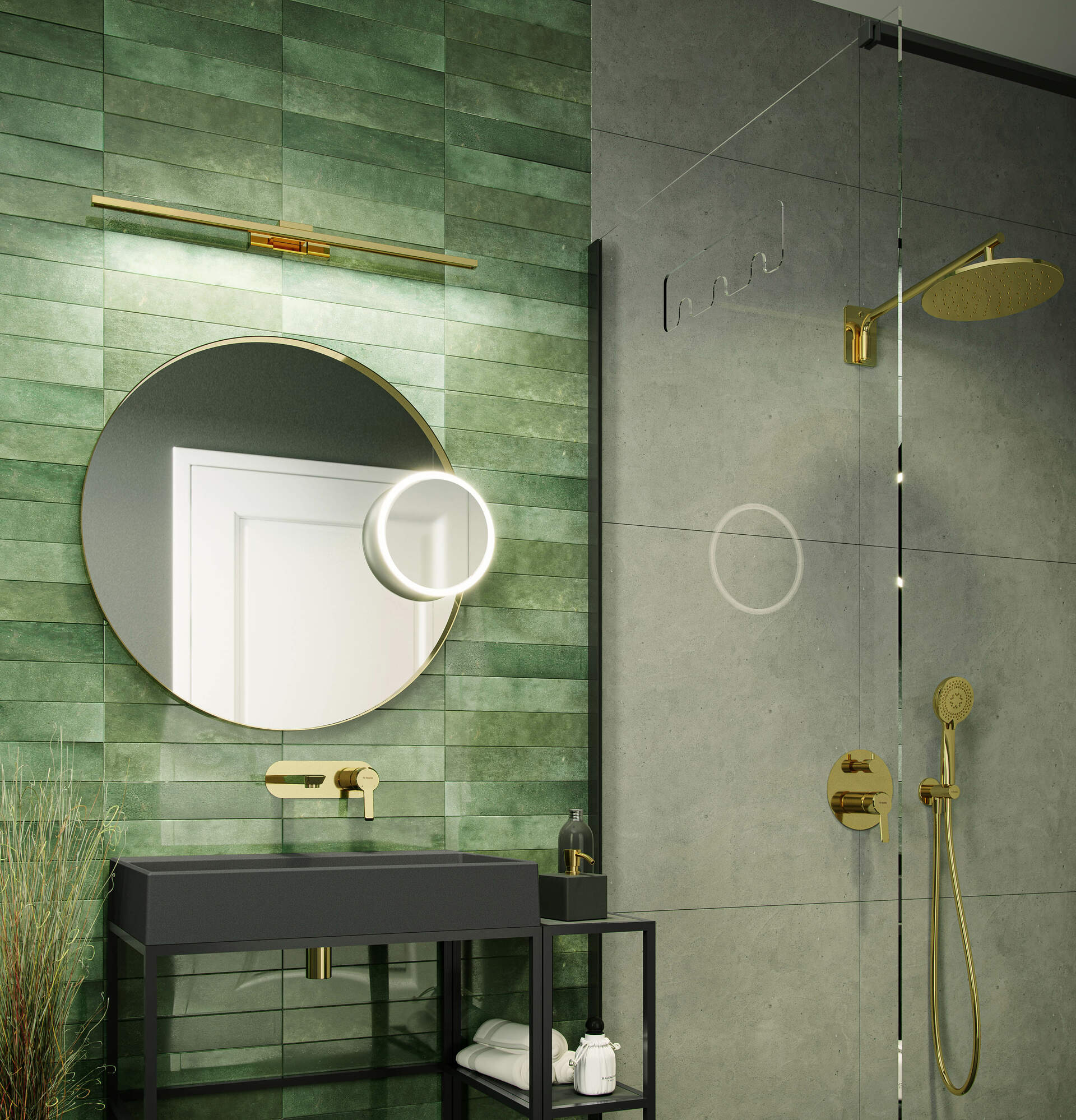 Deante Cascada Gold deszczownica 25 cm okrągła złota NACZ00K - Wysyłka w 24h