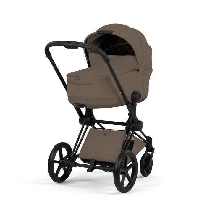 Cybex Priam 5.0 Style - wózek głęboko-spacerowy 2w1-Coconut Brown-Matt Black (with black leather)
