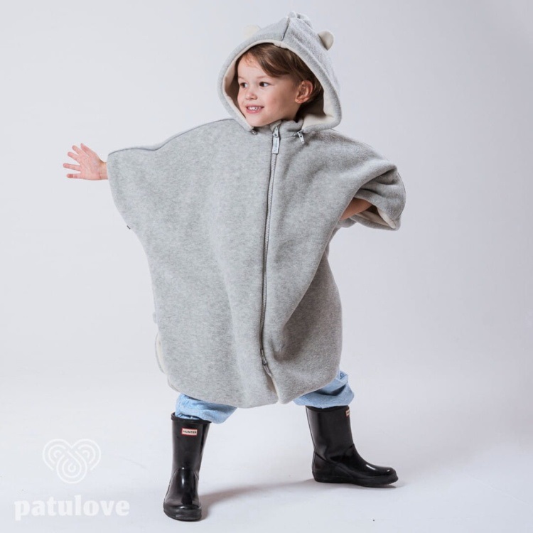 Patulove Premium Ponczo do fotelików samochodowych -Bear-roz. M