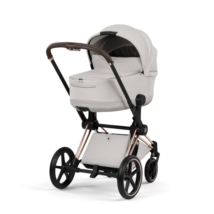 Cybex Priam 5.0 Style - wózek głęboko-spacerowy 2w1-City Grey-Rosegold (with brown lether)