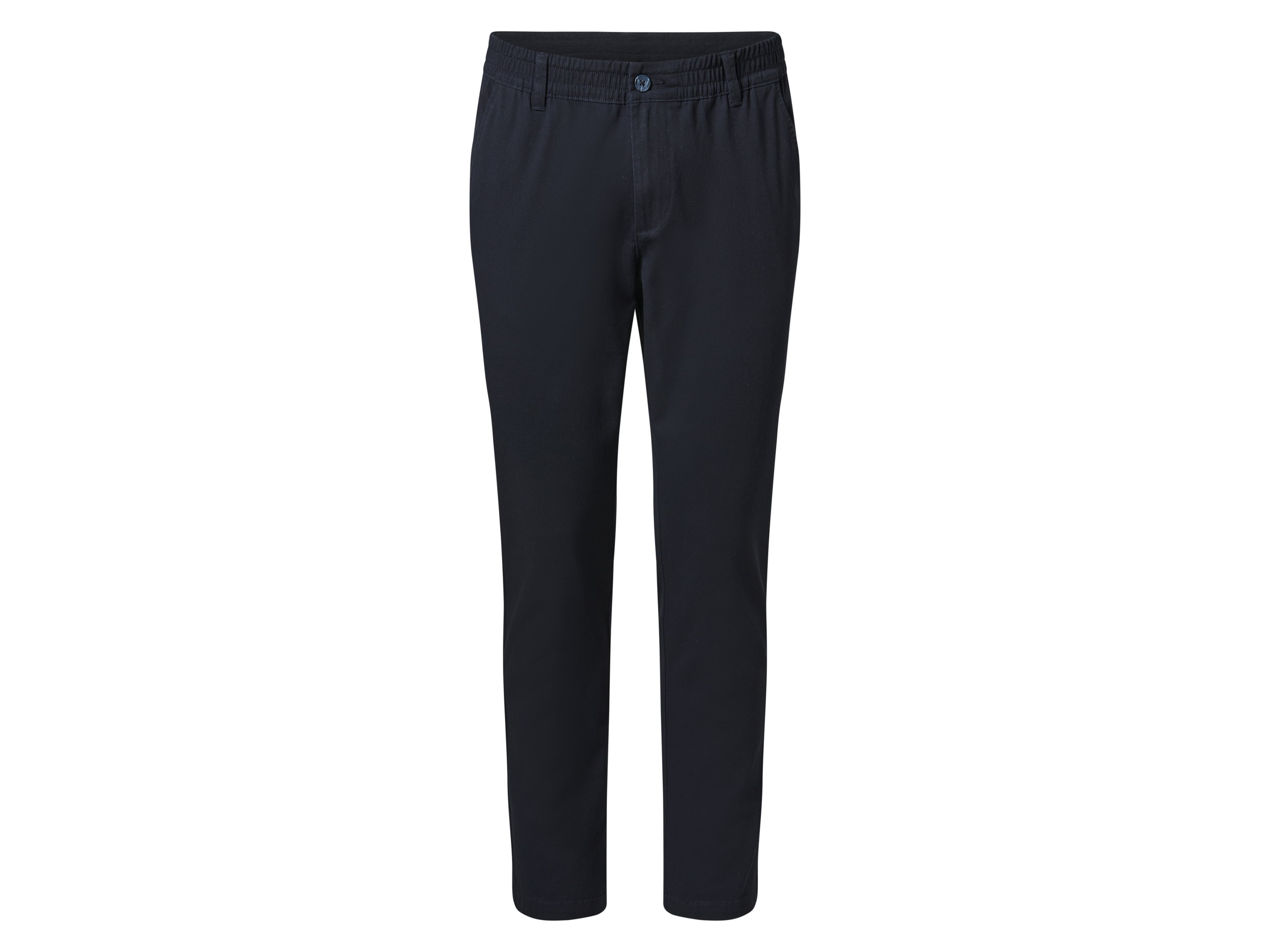 esmara Men Spodnie chino męskie z bawełną Granatowy, M 48/50