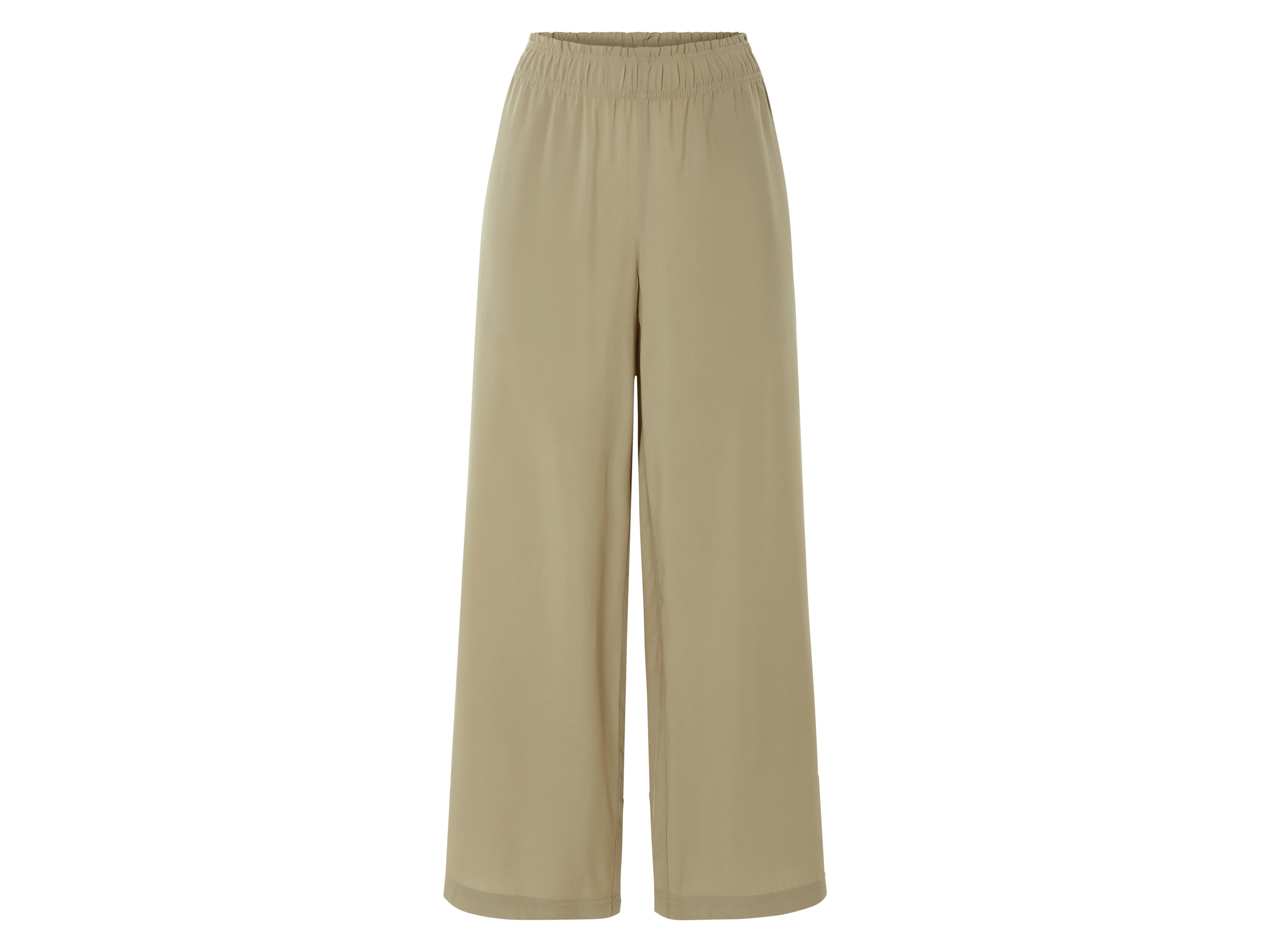 esmara Spodnie wide leg damskie z wiskozy Oliwkowy, XS 32/34