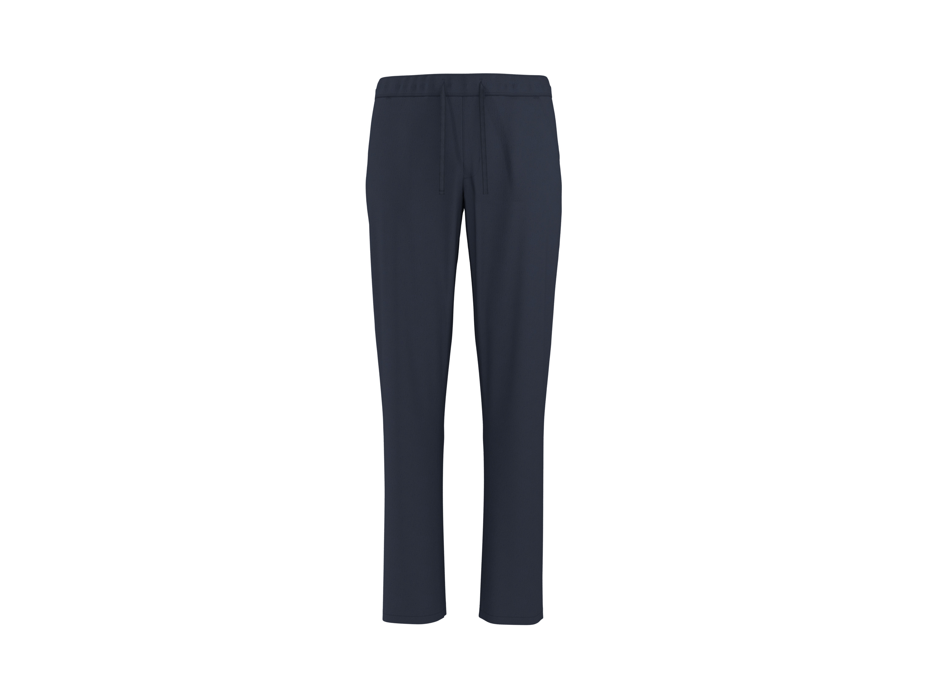 esmara Men Spodnie straight fit męskie z lnem Granatowy, XL 56/58