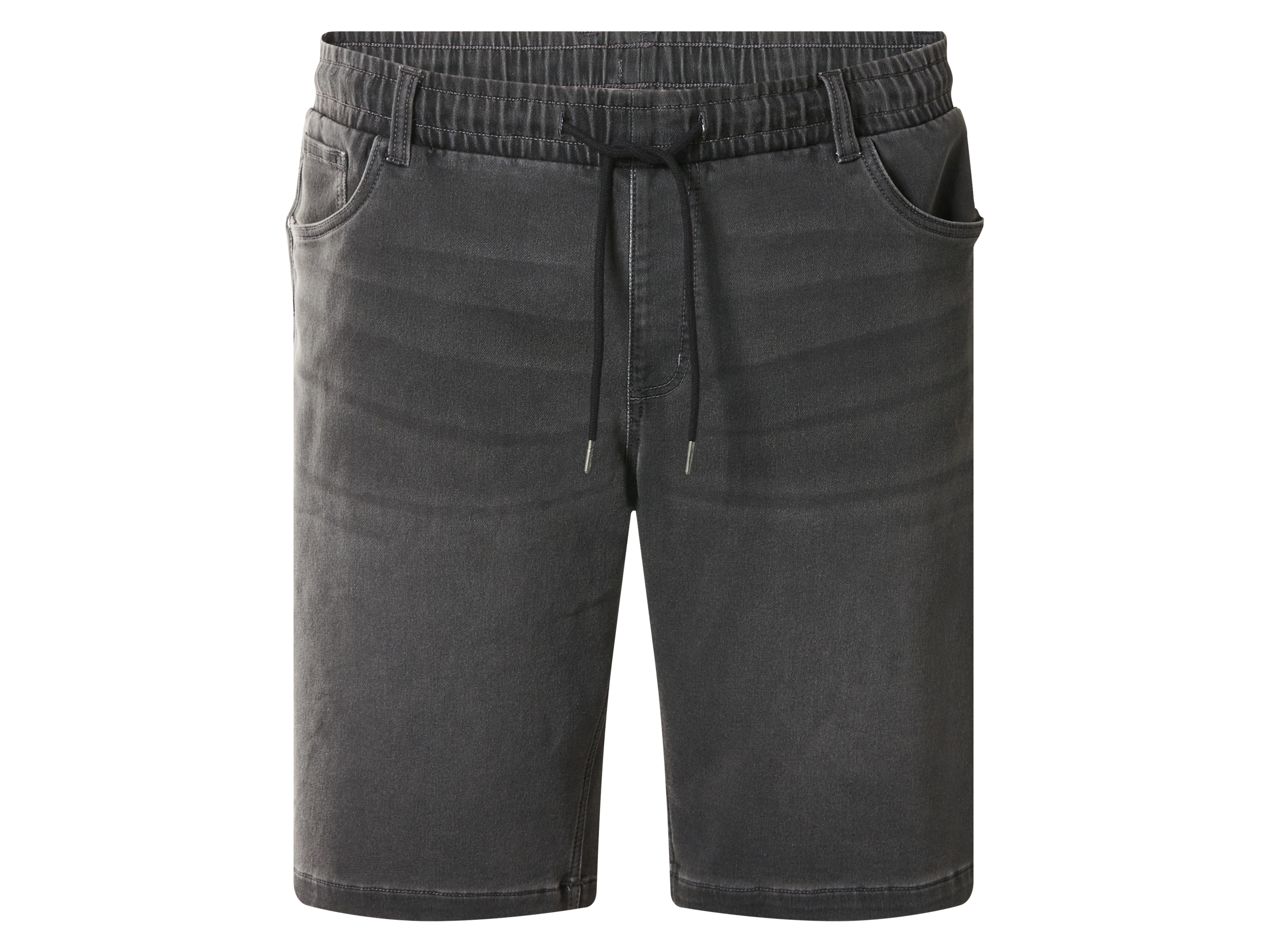esmara Men Spodnie bermudy męskie z dresowego denimu Antracytowy, XXL 60/62