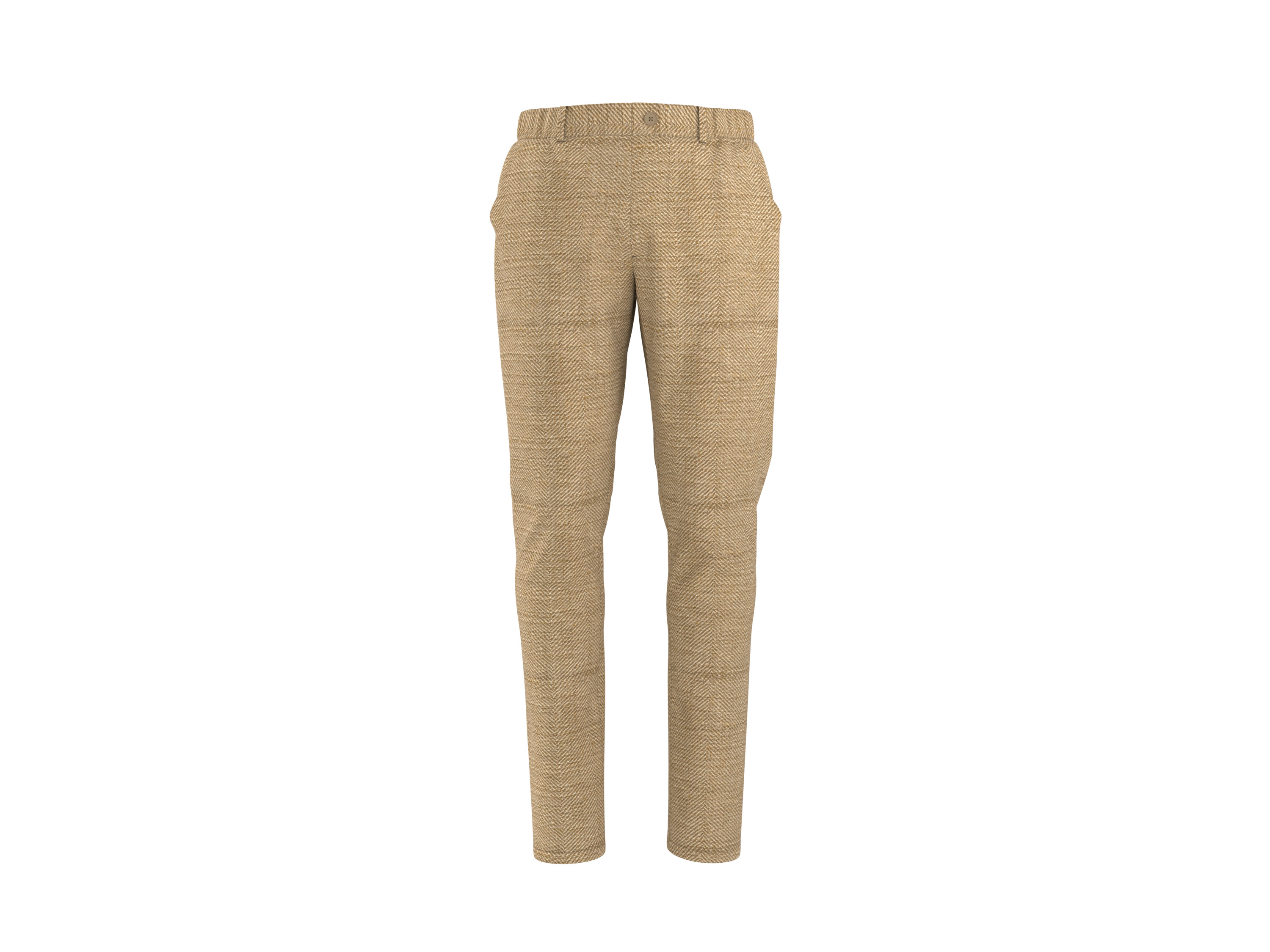esmara Men Spodnie chino męskie z bawełną Beżowy, 50