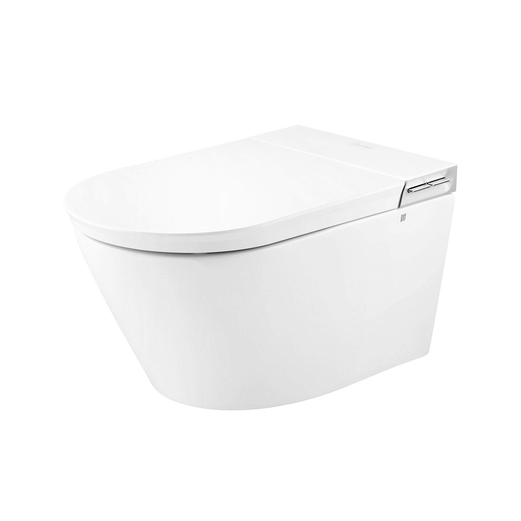 Darmowa Dostawa - Toaleta myjąca wisząca bez kołnierza ze spłukiwaniem wirowym biała Clean Wave Breeze CWB700