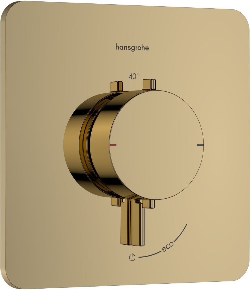 Darmowa Dostawa - Bateria prysznicowa podtynkowa z termostatem złota Hansgrohe Ecostat Comfort Q 33712990