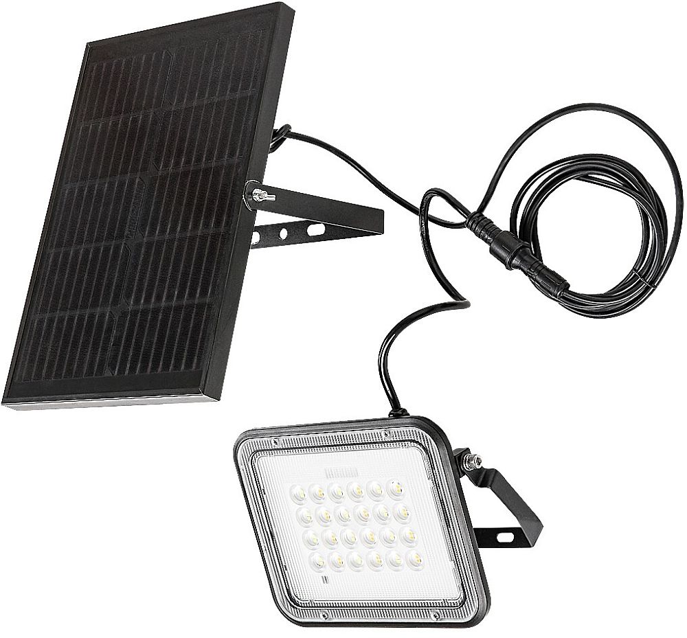 Darmowa Dostawa - Kinkiet solarny 1x6 W czarny Rabalux Melk 77141