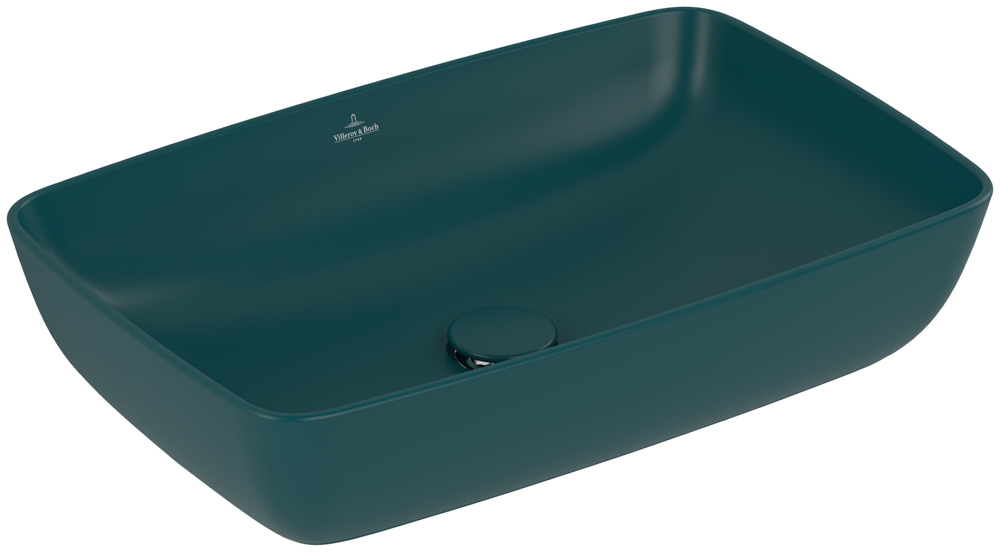 Darmowa Dostawa - Umywalka 58x38.5 cm prostokątna nablatowa zielona Villeroy & Boch Artis 417258TE