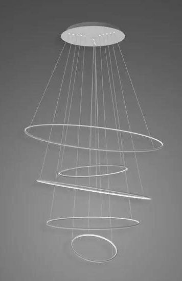 Darmowa Dostawa - Lampa wisząca 1x151 W srebrna Altavola Design Led Shape LA085P120in4ksilver