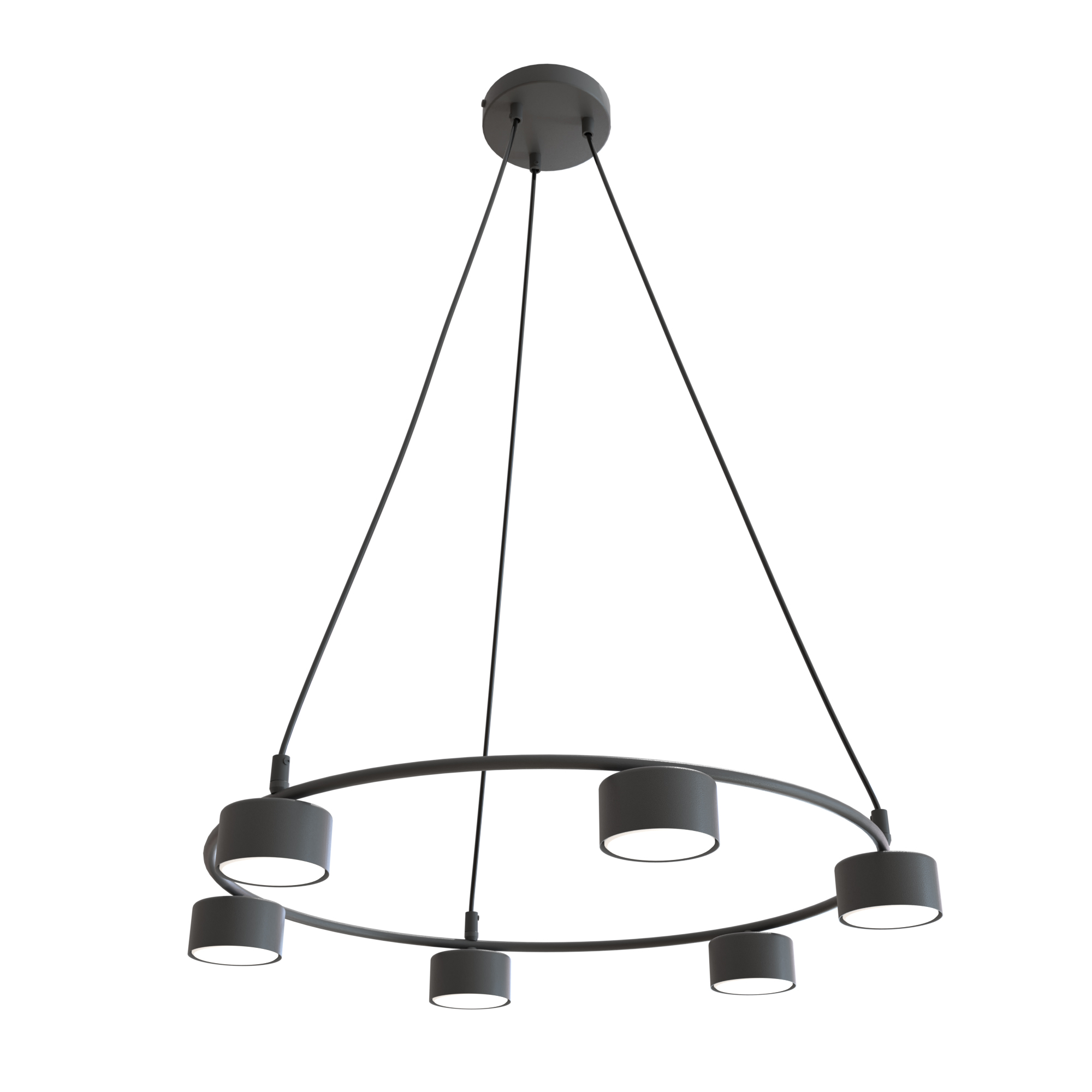 Darmowa Dostawa - Lampa wisząca 6x10 W czarna Emibig Starlit 13726