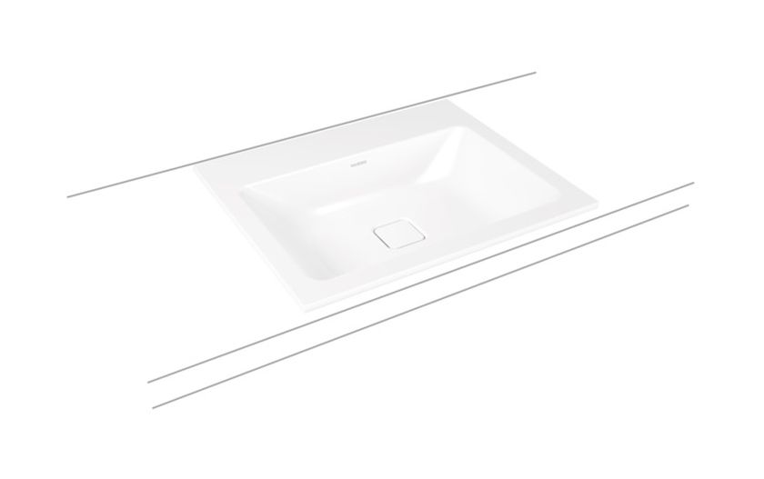 Darmowa Dostawa - Umywalka 60x50 cm prostokątna wpuszczana biała Kaldewei Cono 901606003001