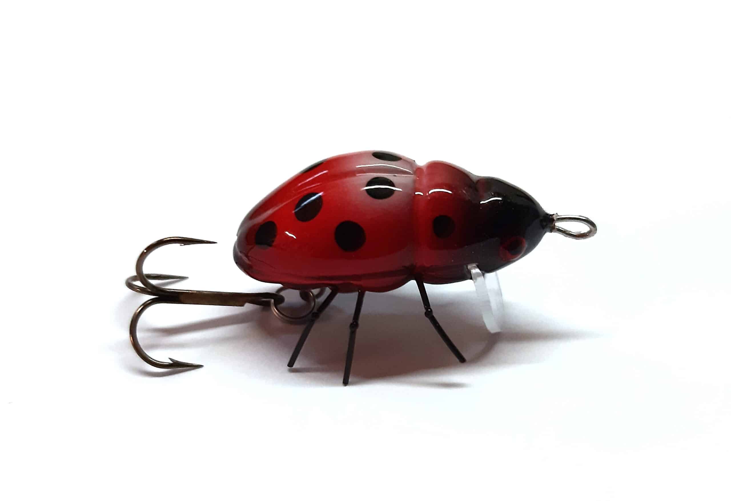 Microbait Wobler Biedronka Smużak Lady Bird 2,4cm Pływający Czerwona