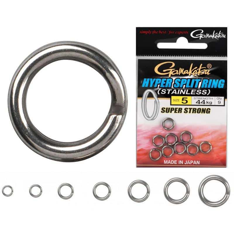 Gamakatsu Kółka Łącznikowe Hyper Split Ring Nr6 60kg