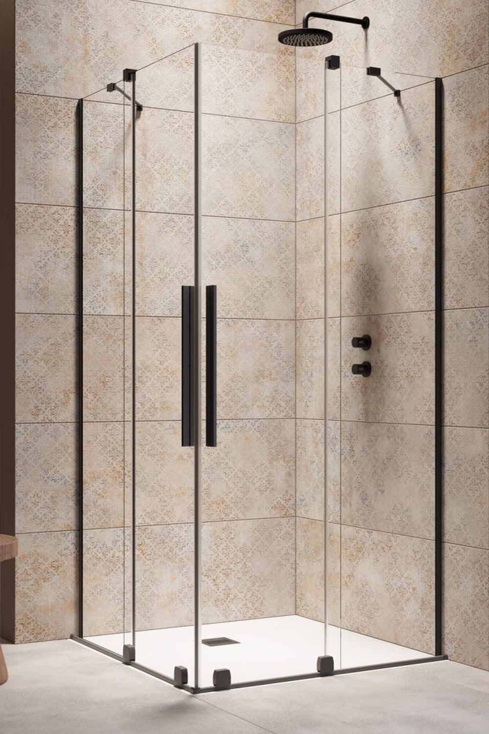 Radaway Furo KDD kabina prysznicowa część prawa 90x90 cm kwadratowa 10105090-54-01R - Wysyłka w 24h