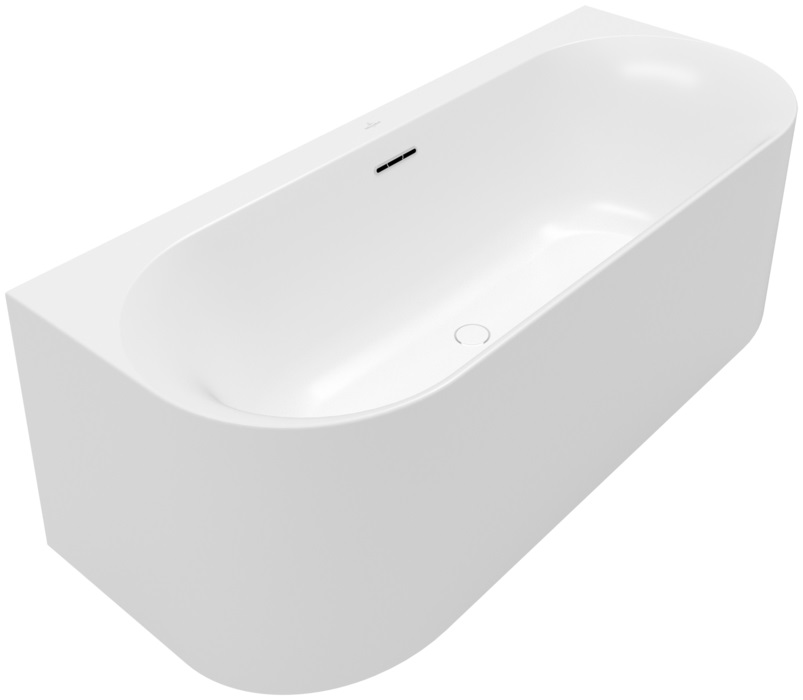 Villeroy & Boch Loop & Friends Oval wanna wolnostojąca przyścienna 180x80 cm Stone White UBA180LOF9CS00V-RW