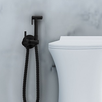 Invena bateria bidetowa z zestawem prysznicowym podtynkowa czarna BP-00-B04 - Wysyłka w 24h
