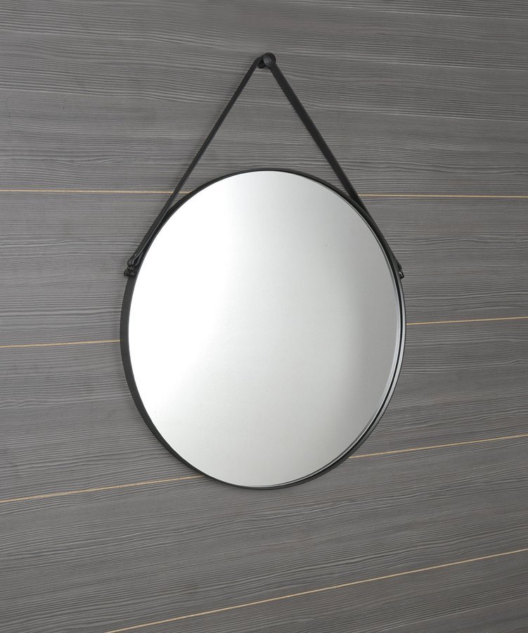 Sapho Orbiter lustro 50 cm okrągłe rama czarna ORT050