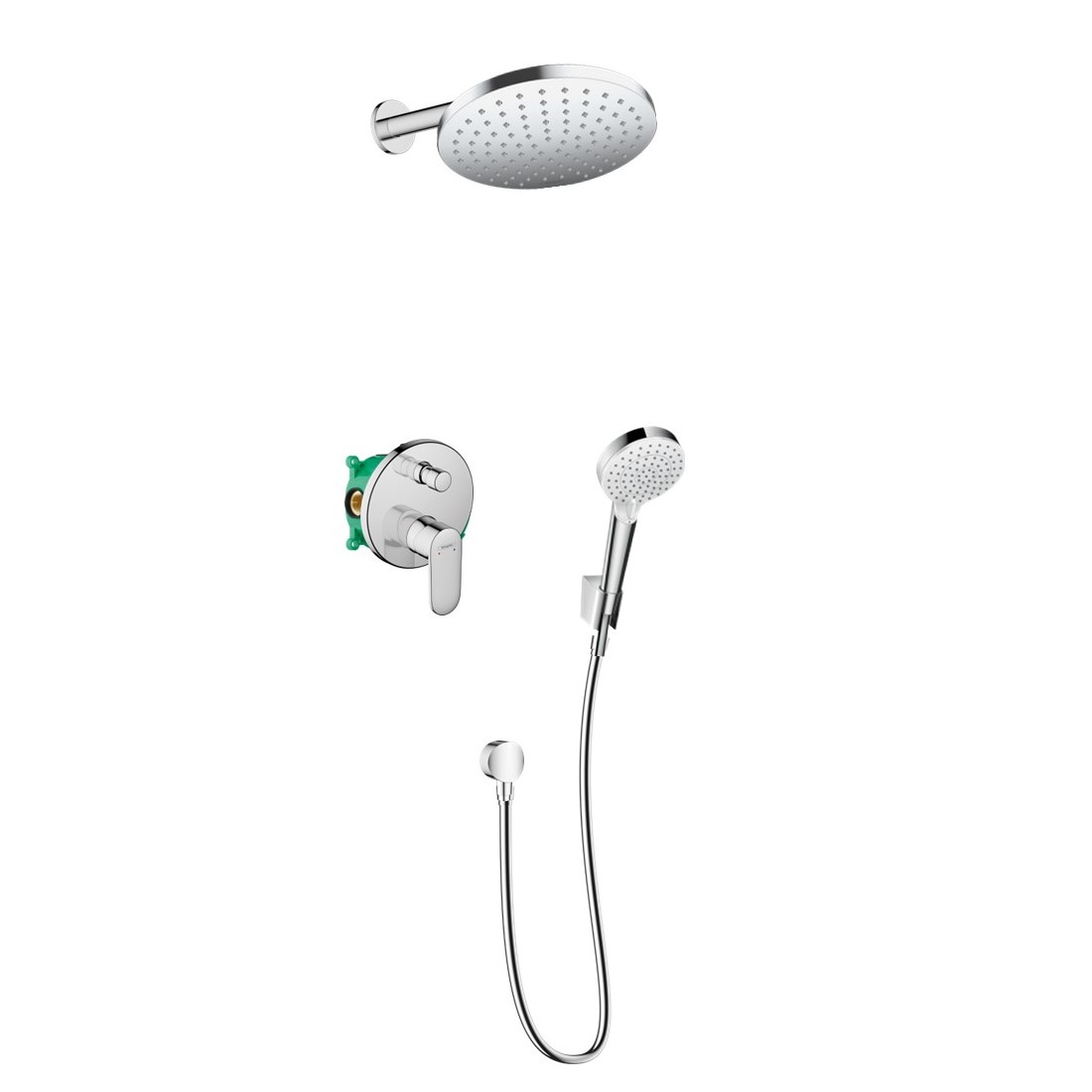 Hansgrohe Vernis Blend zestaw prysznicowy podtynkowy z deszczownicą chrom 88001997 - Wysyłka w 24h