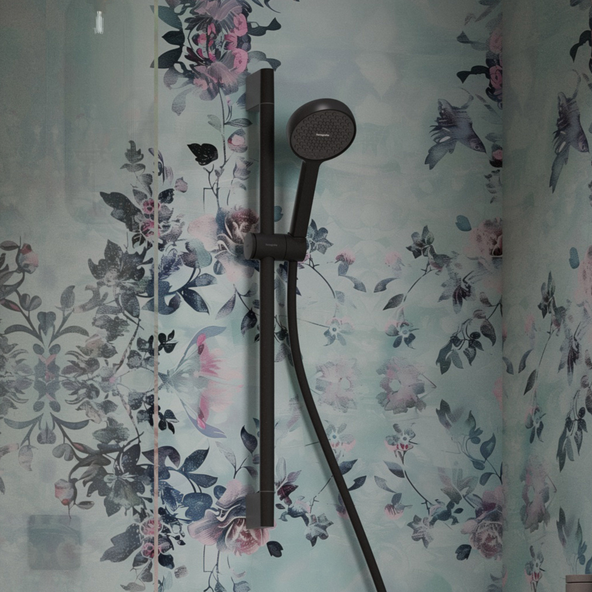 Hansgrohe Activera S zestaw prysznicowy ścienny czarny 28041670