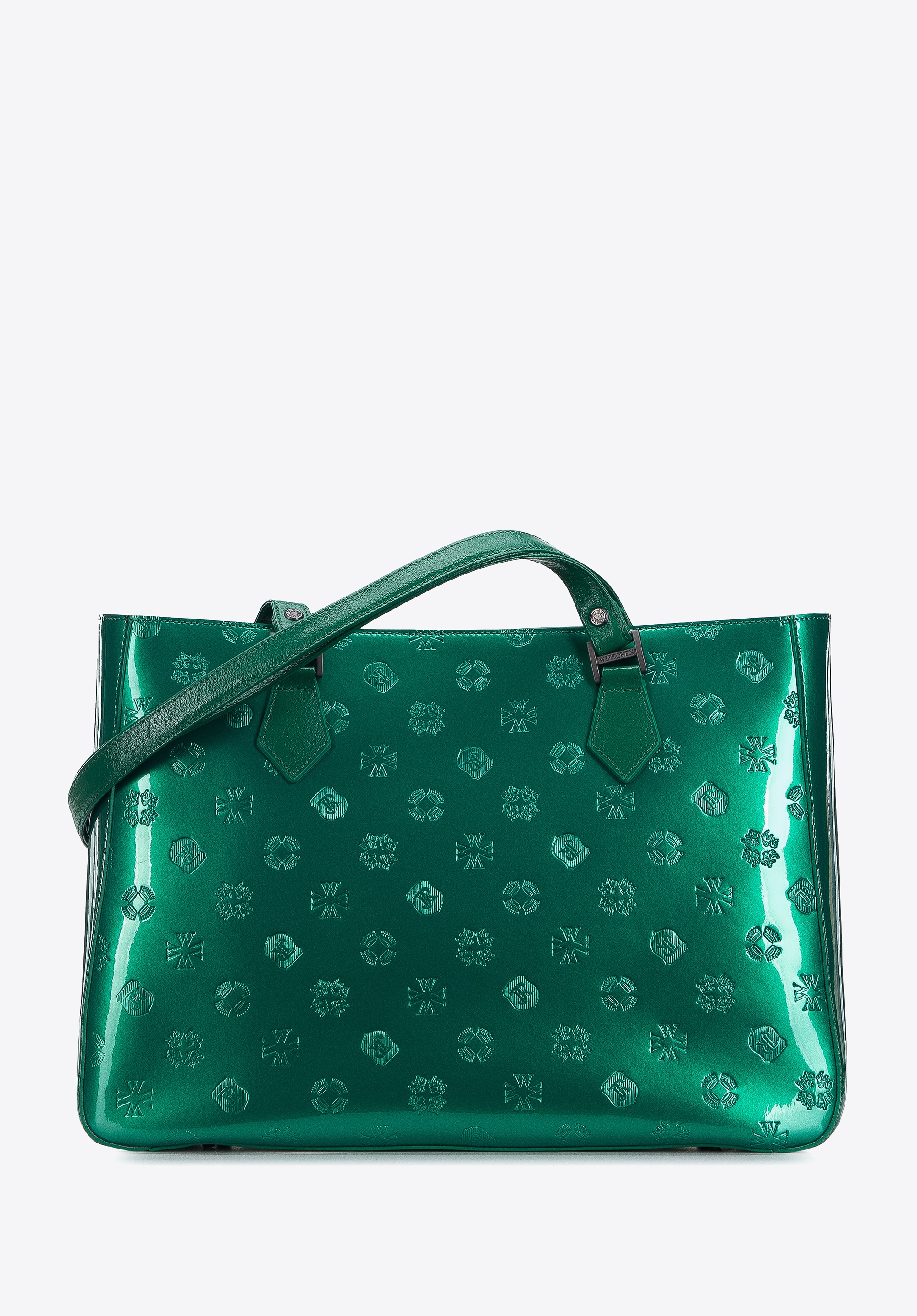 WITTCHEN Torebka damska shopper Signature pomarańczowa