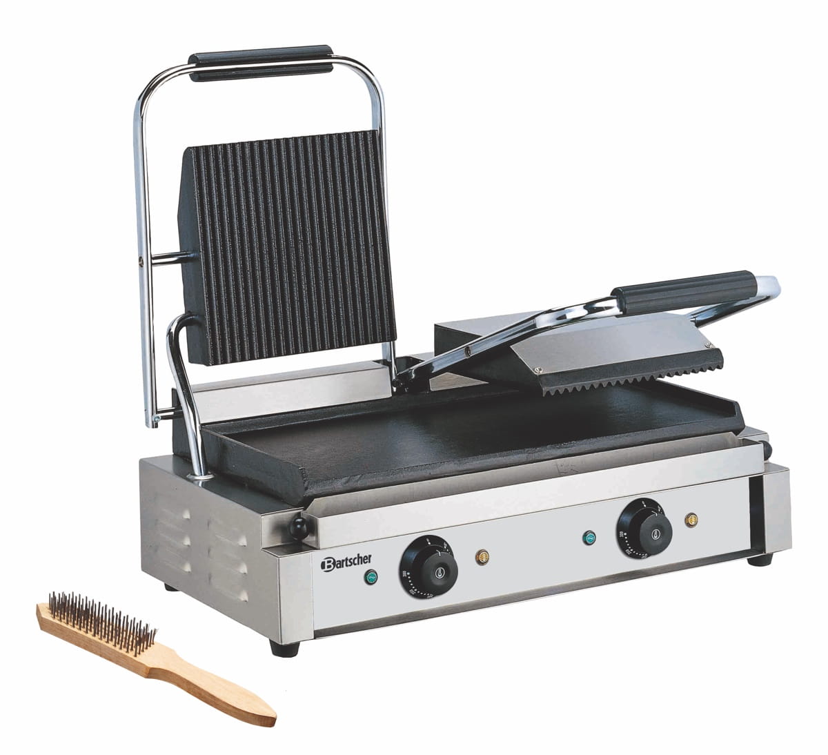 Grill kontaktowy podwójny gładko-ryflowany 3600W Bartscher