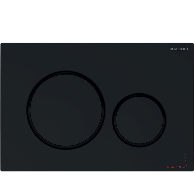 GEBERIT Przycisk do spłuczek Sigma20 246x164x12 mm czarny/czarny mat