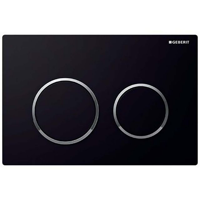 GEBERIT Przycisk spłukujący OMEGA20 21,2x14,2 cm czarny/chrom 115085K