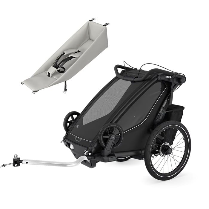 Thule Chariot Sport wersja 2 single - przyczepka dla jednego dziecka + leżaczek niemowlęcy-Black