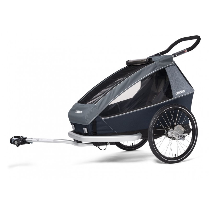 Croozer, Kid Vaaya 1 - przyczepka rowerowa-Graphite Blue