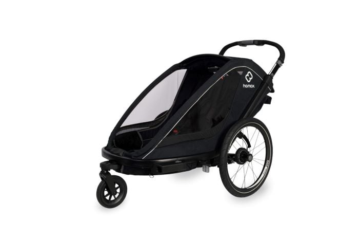 Hamax Breeze - podwójna przyczepka rowerowa-Black