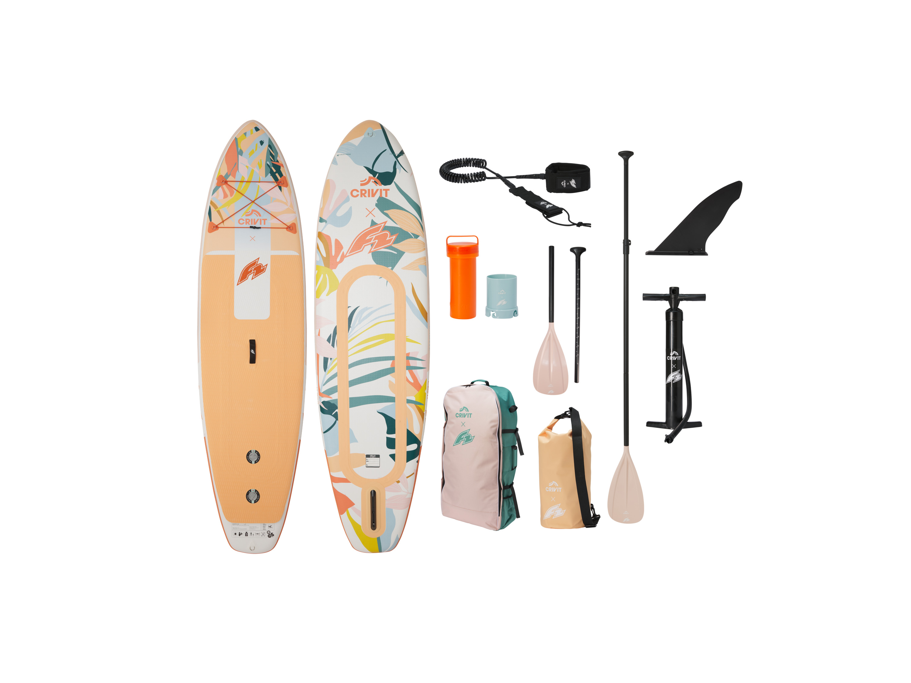 Crivit Deska SUP Exotic, dwukomorowa