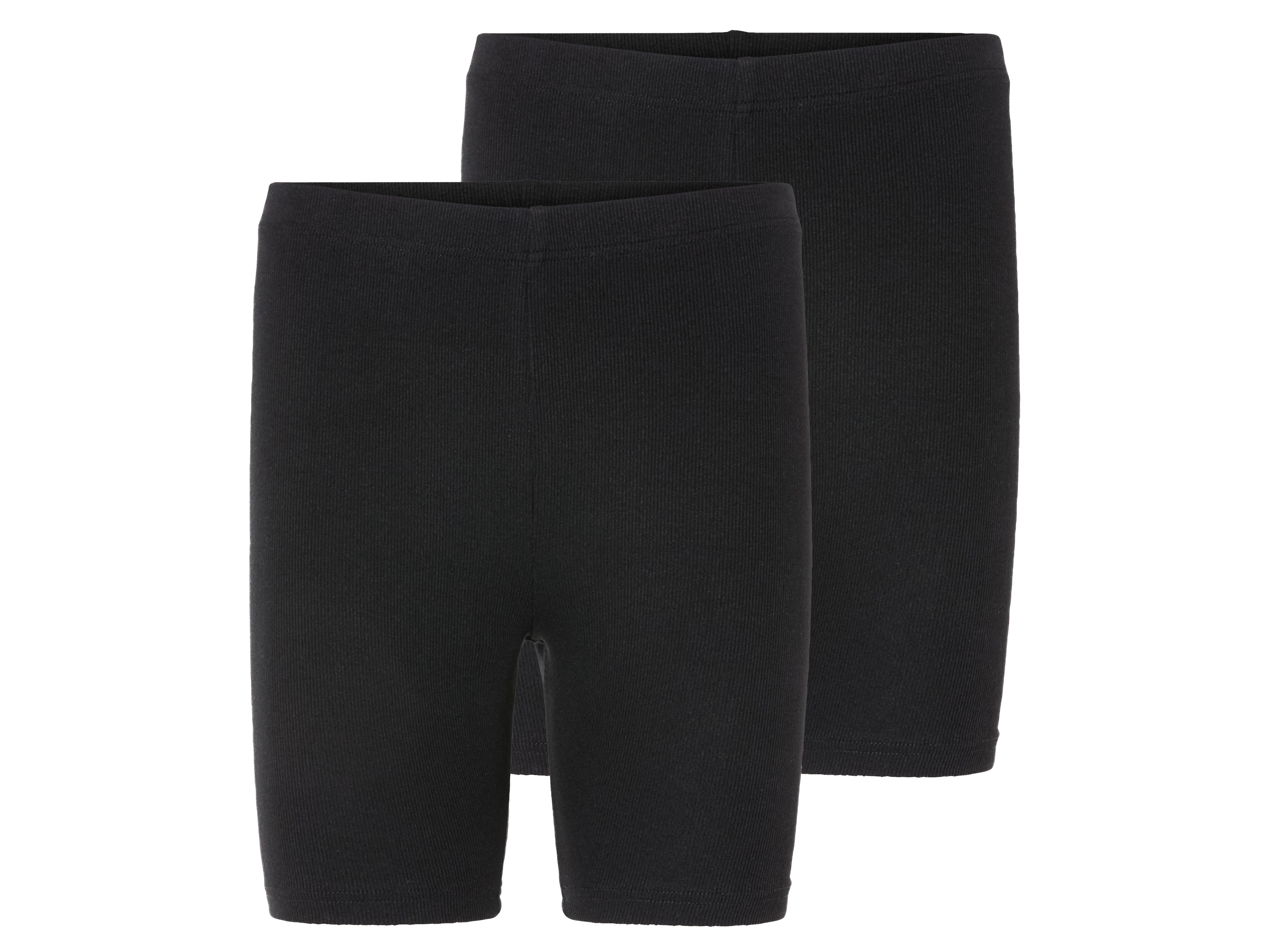 esmara Legginsy damskie krótkie z bawełną, 2 pary Czarny, XL 48-50