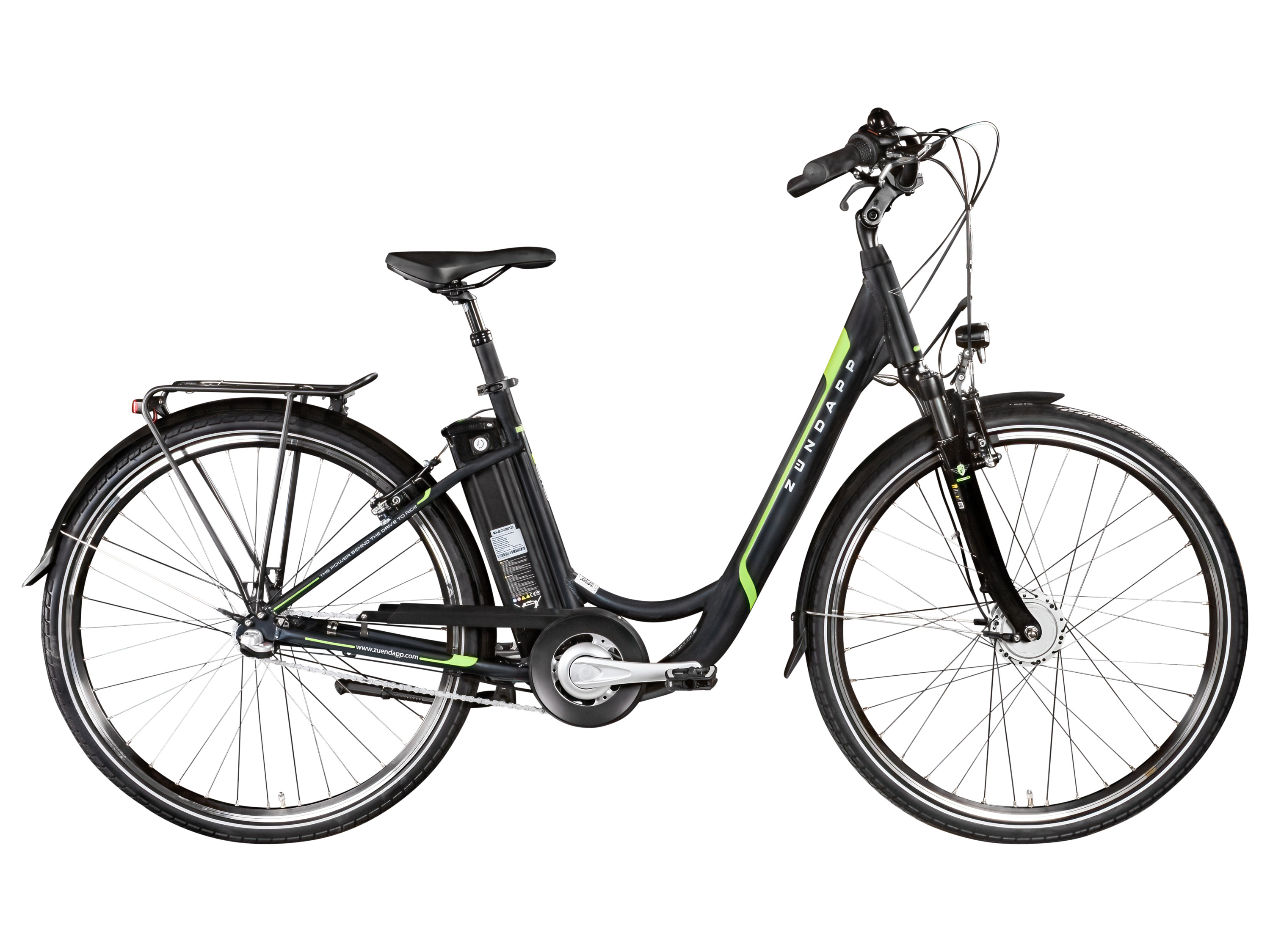 Zündapp Rower elektryczny miejski »Z510«, 28 cali szaro-zielony