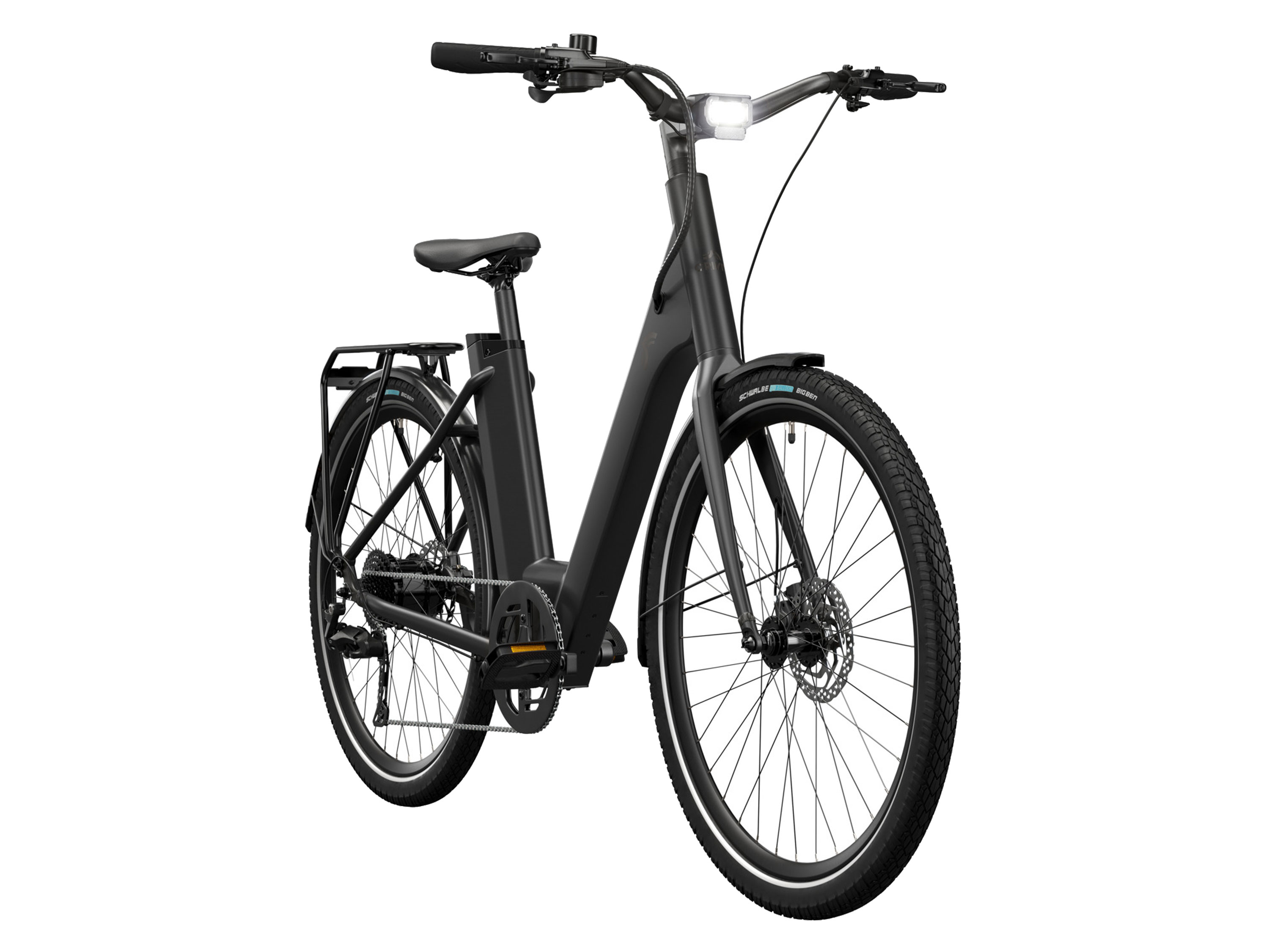 Crivit Rower miejski elektryczny Y.3 Shimano Cues, 355 Wh All black